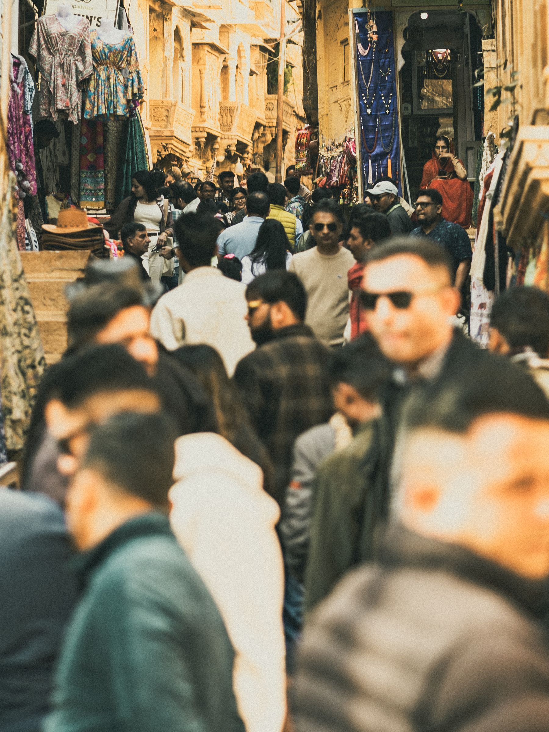 Crowded Narrow Lane